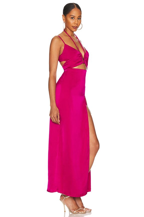 Shop Superdown Jayda Maxi Dress In Magenta Pink