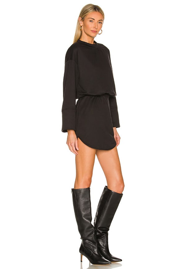 Shop Superdown Lana Sweatshirt Dress In Black