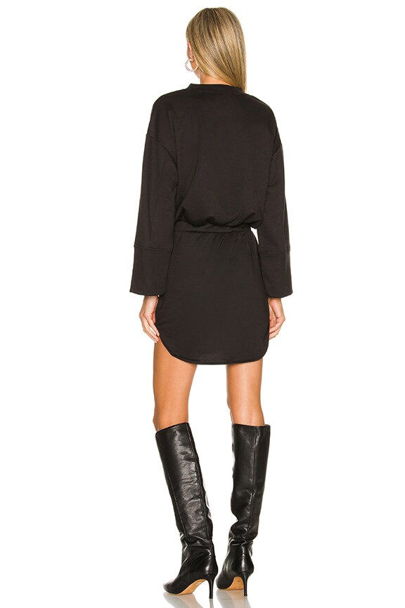 Superdown Lana Sweatshirt Dress In Black