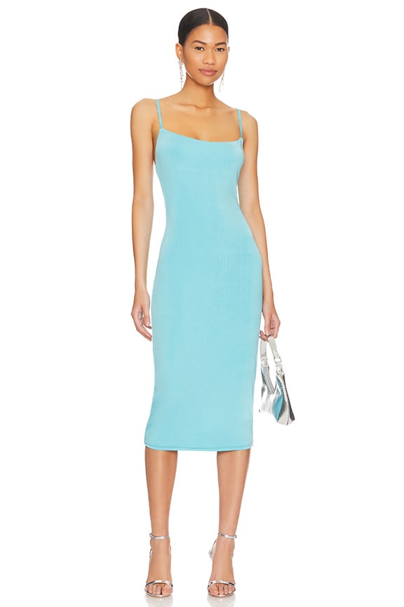 Image 1 of Sabrina Midi Dress in Blue
