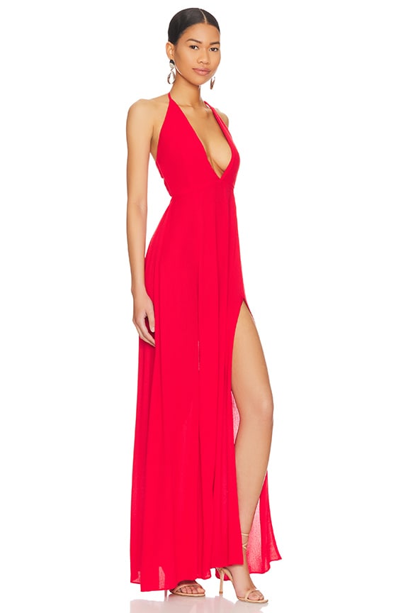 Shop Superdown Arina Maxi Dress In Red