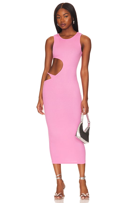 Shop Superdown Louella Cut Out Dress In Pink