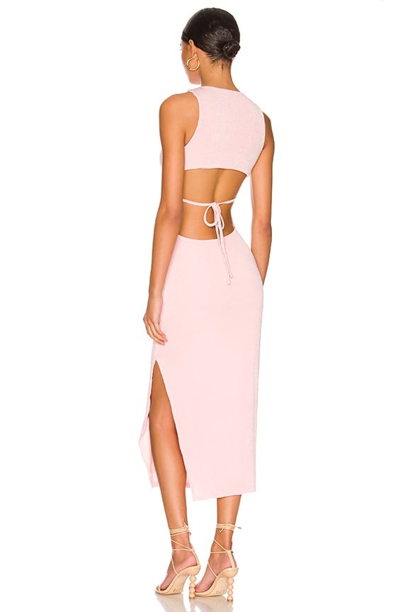 Shop Superdown Marissa Midi Dress In Baby Pink