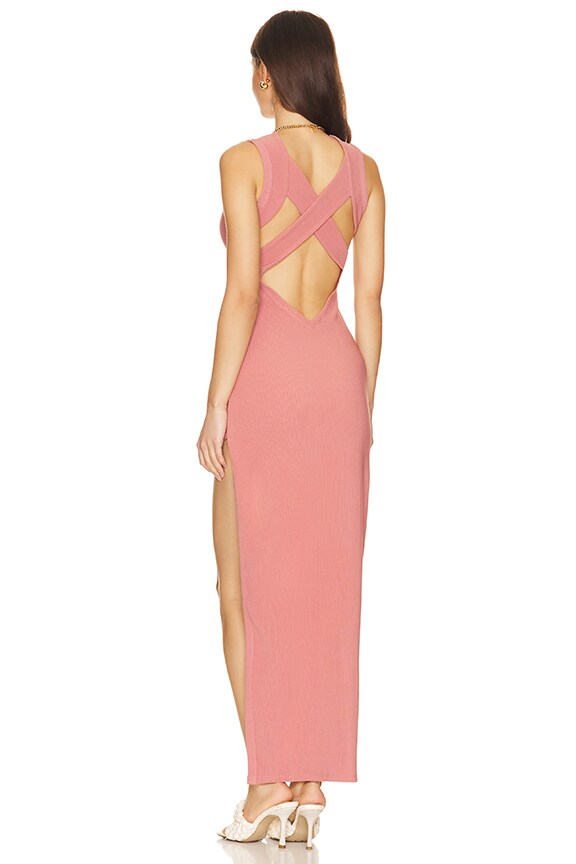 Shop Superdown Sherry Slit Maxi Dress In Pink