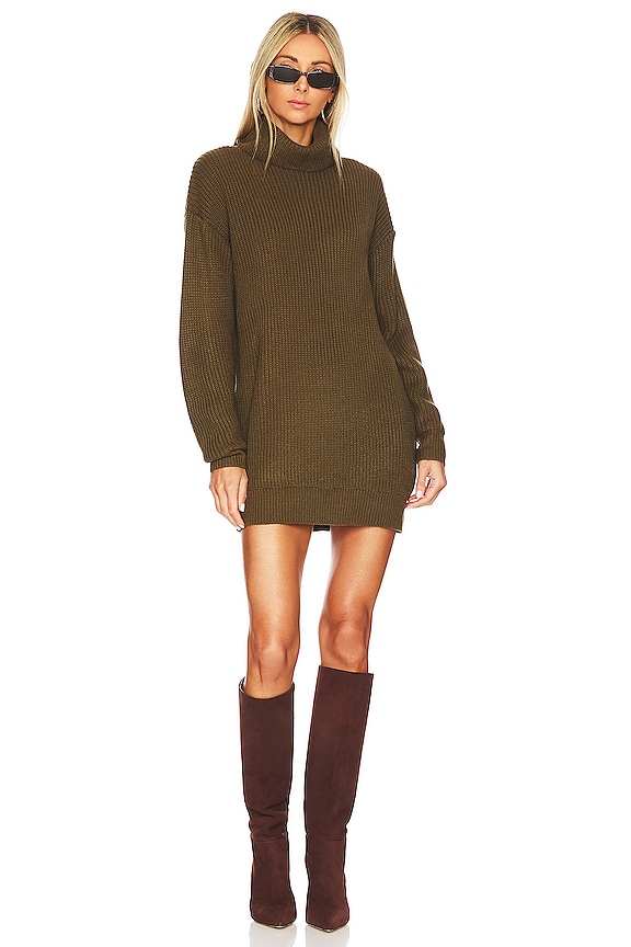 Image 1 of Sanja Sweater Dress in Forest Green