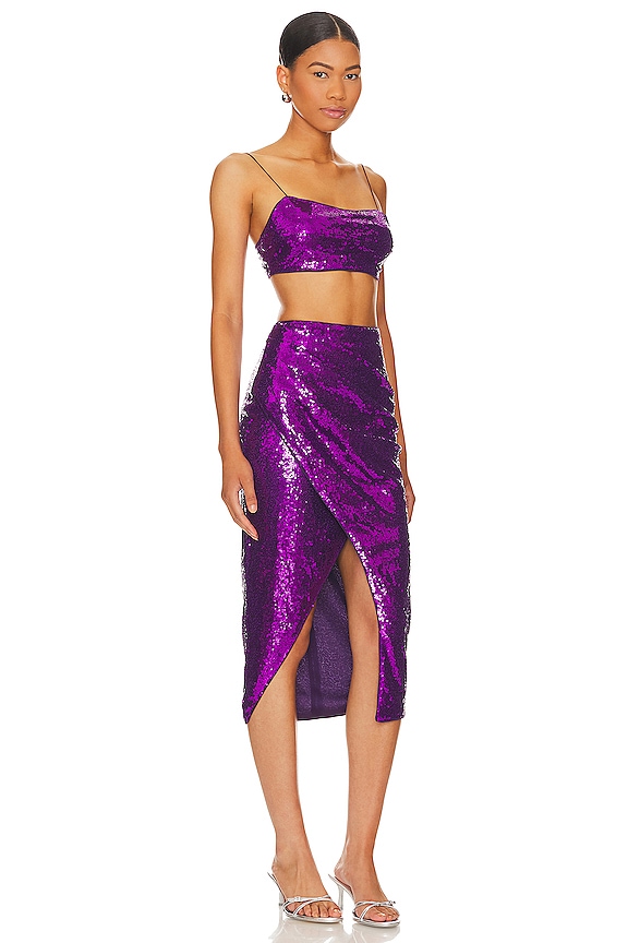 Shop Superdown Marta Skirt Set In Purple