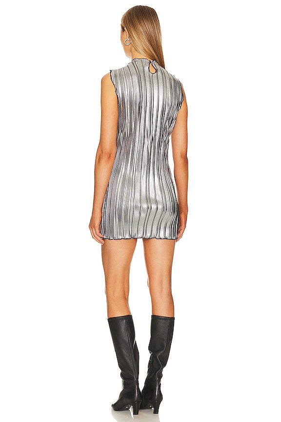 Shop Superdown Anastazia Mini Dress In Silver