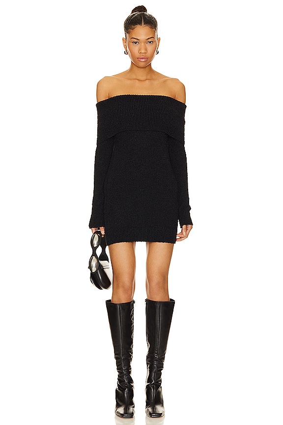 Shop Superdown Isidore Sweater Dress In Black