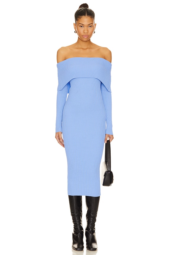 Image 1 of Loraine Midi Dress in Blue