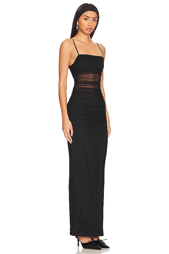 Superdown Celeste Maxi Dress In Black