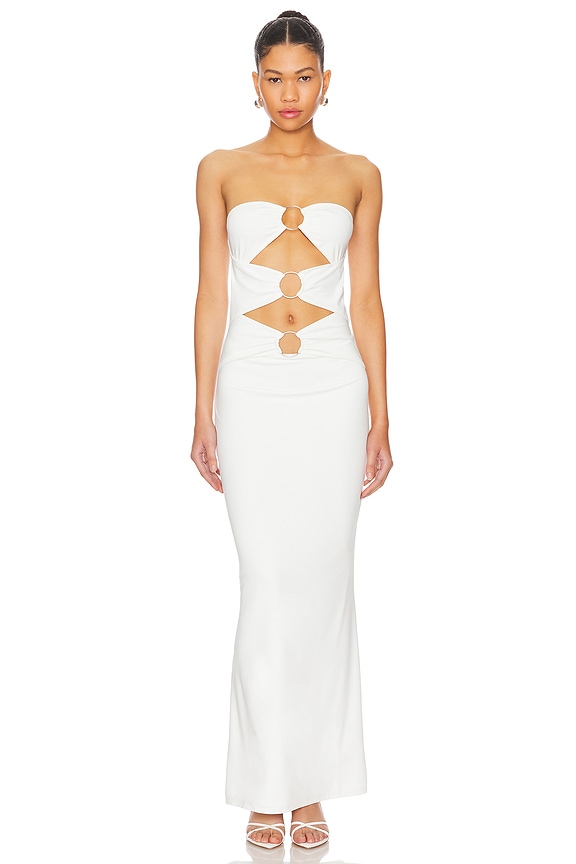 Image 1 of Luciana Maxi Dress in White
