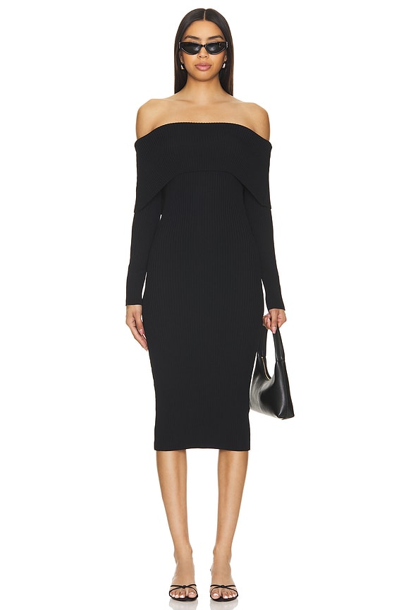 Image 1 of Loraine Midi Dress in Black