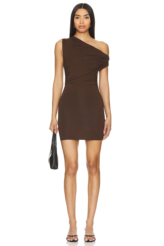 Image 1 of Alessia Mini Dress in Brown