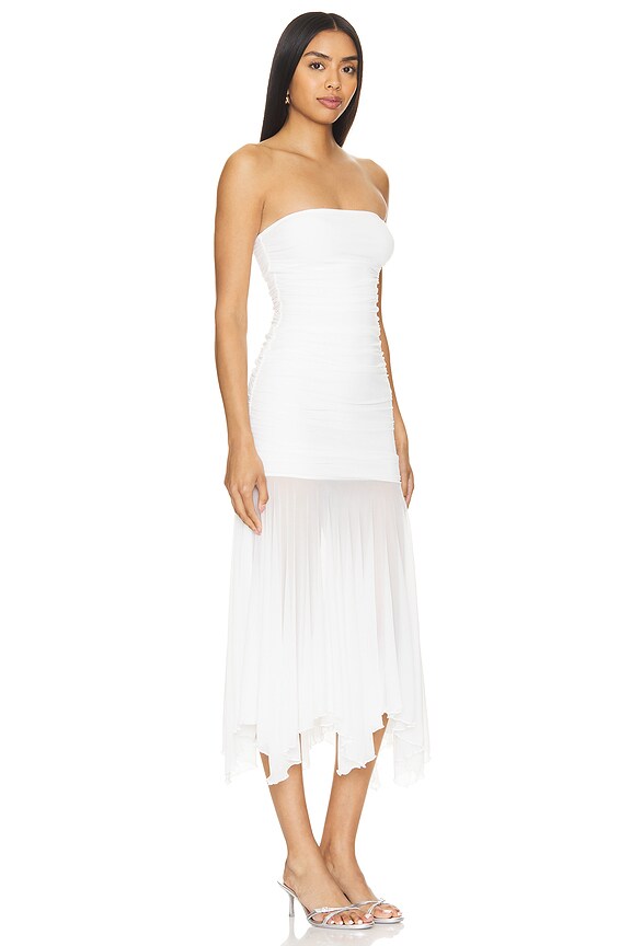 superdown Amaris Strapless Dress in White