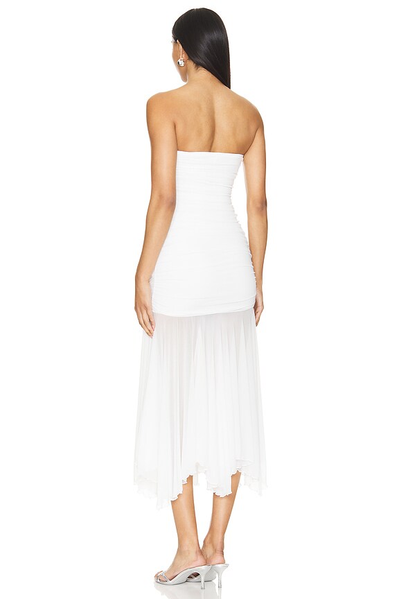 Superdown X Ella Rose Amaris Strapless Dress In White