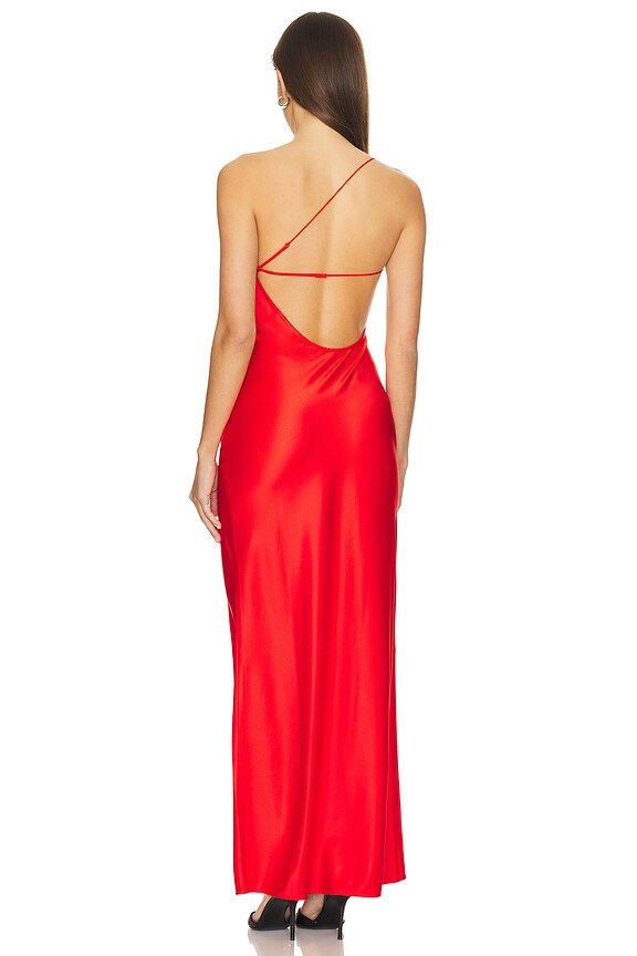 Superdown Caria Maxi Dress In Cherry Red
