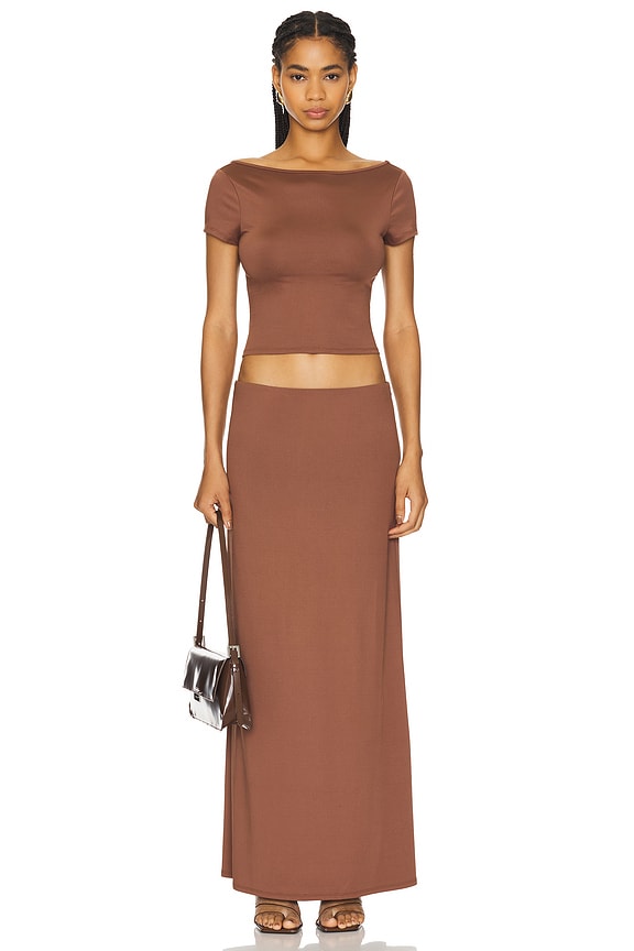 Image 1 of Oaklyn Maxi Set in Brown