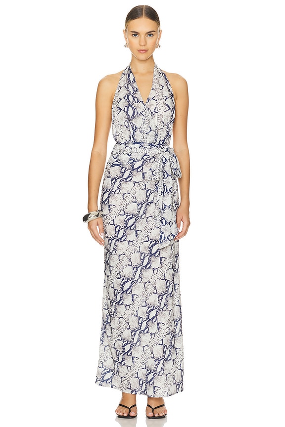 Image 1 of Cynthia Maxi Dress in Snake Multi