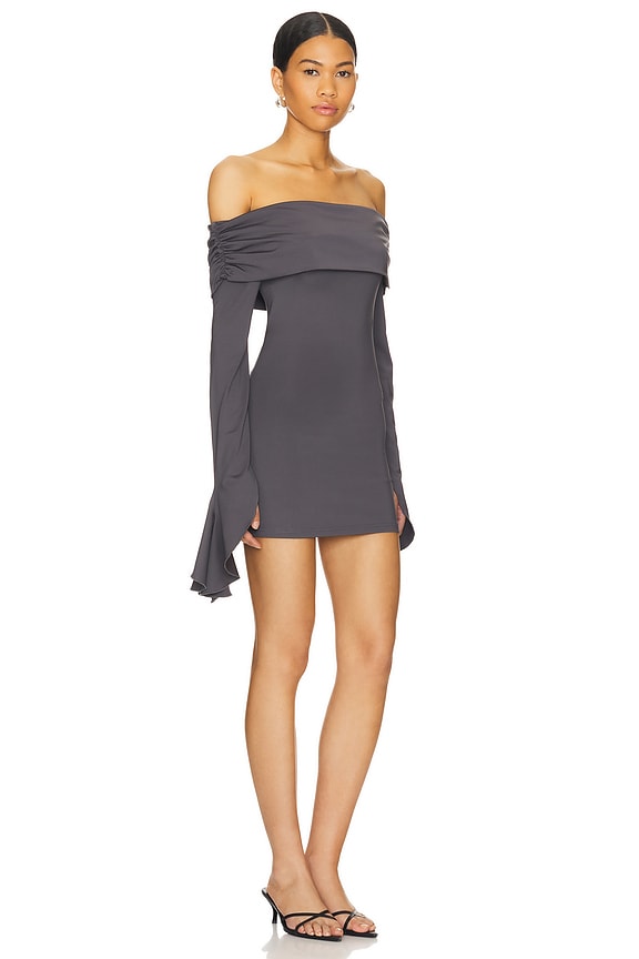 Superdown Yuka Mini Dress In Slate