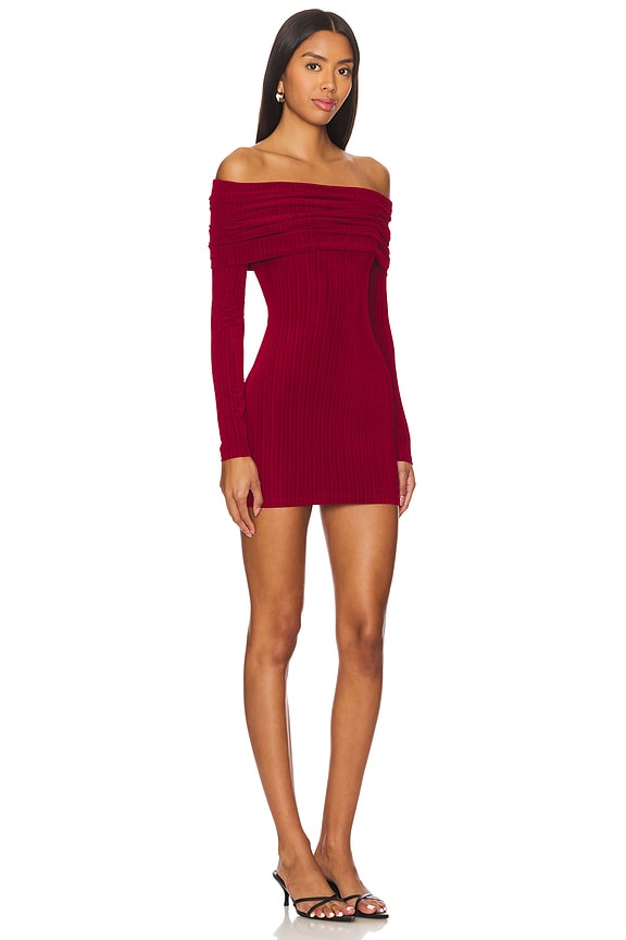 Superdown Megan Mini Dress In Wine