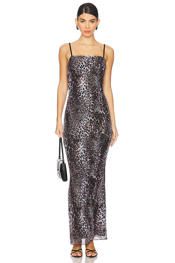 Image 1 of Molly Maxi Dress in Leopard