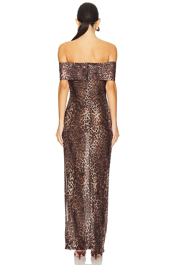 Superdown Niko Maxi Dress In Brown Multi