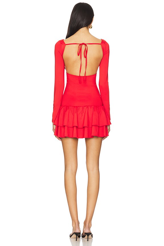Superdown Axelle Mini Dress In Cherry