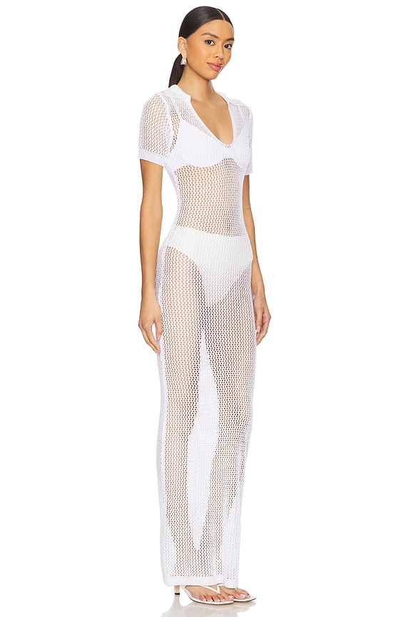 Superdown Cosette Maxi Dress In White