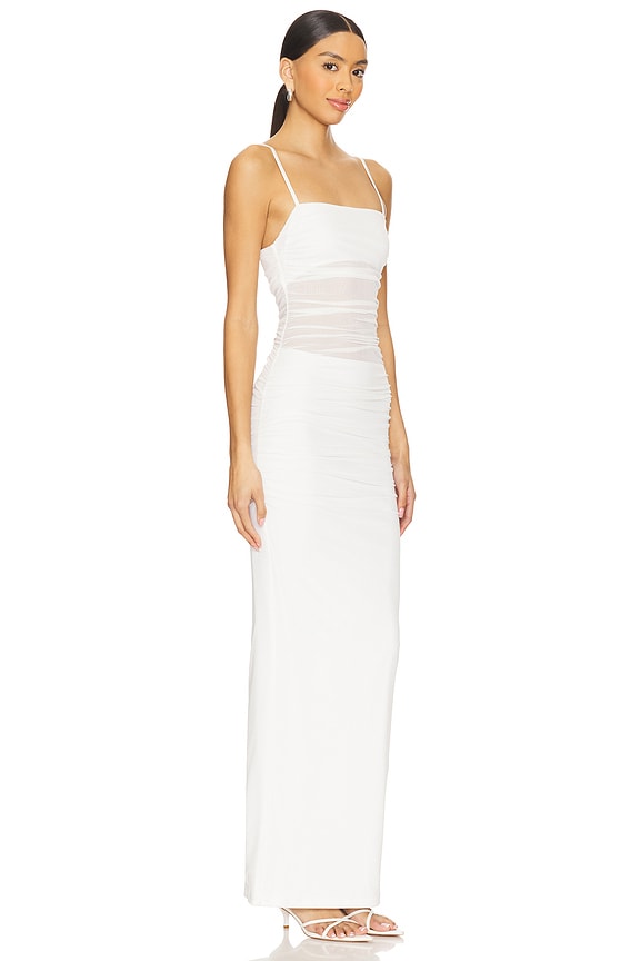 Superdown Celeste Maxi Dress In White