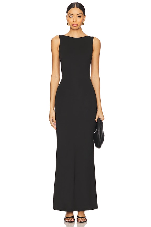 Superdown Astra Maxi Dress In Black