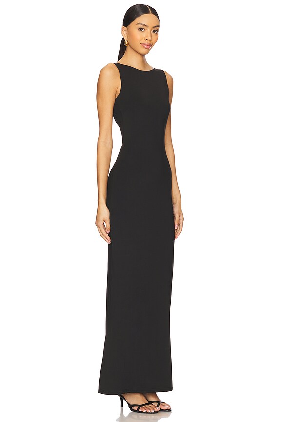 Superdown Astra Maxi Dress In Black