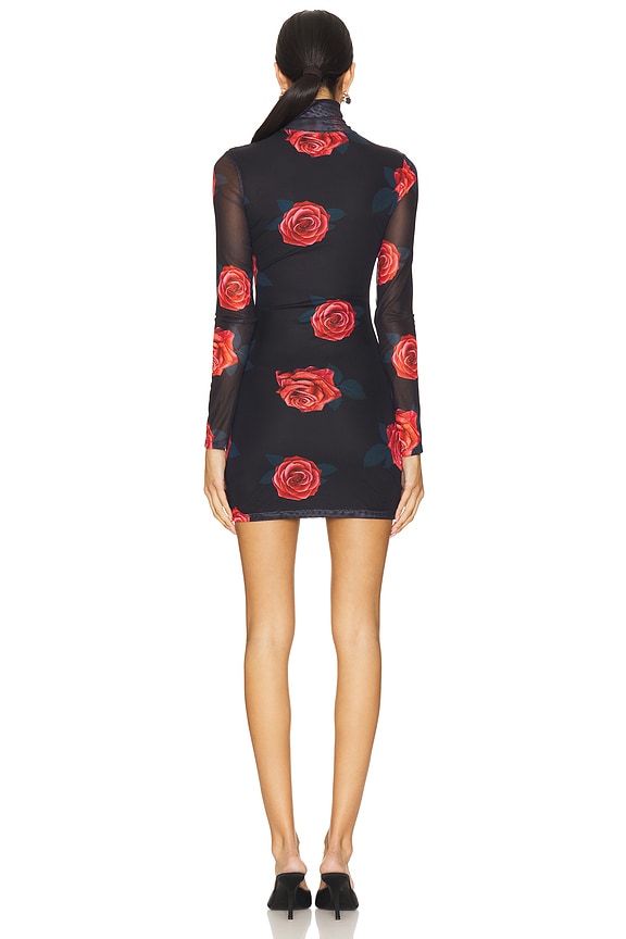 Superdown Liora Mini Dress In Rose Multi