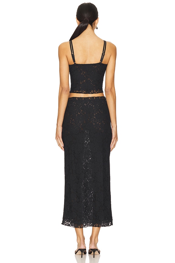Superdown Amalie Skirt Set In Black