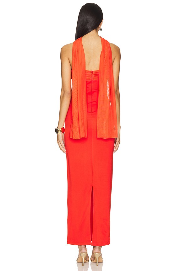 Superdown Tierra Maxi Dress In Red