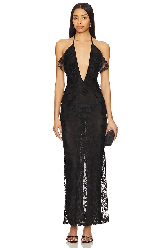 Image 1 of Calista Maxi Dress in Black