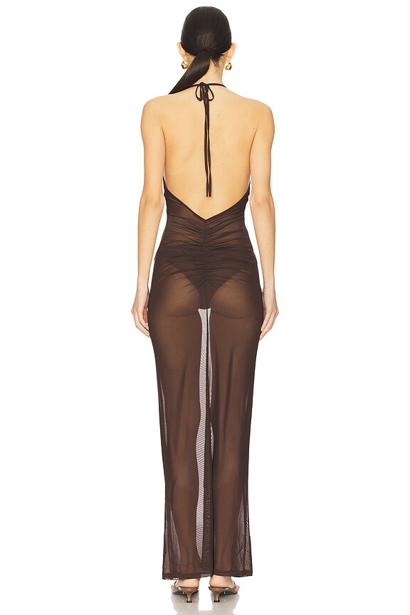 Superdown Alazane Maxi Dress In Brown
