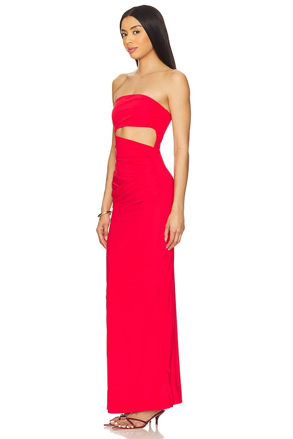 Superdown Messi Maxi Dress In Red