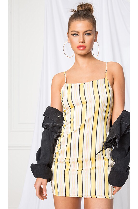 Image 1 of Jules Stripe Cami Dress in Multi Stripe
