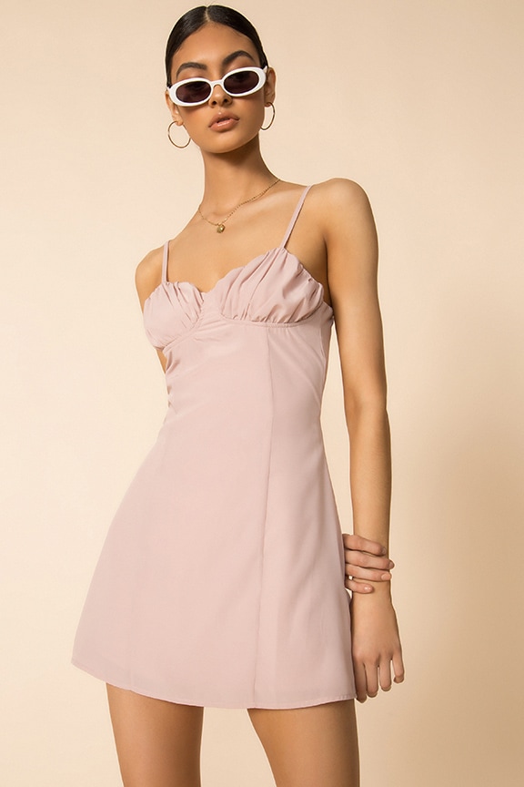 Image 1 of Liv Mini Dress in Rose
