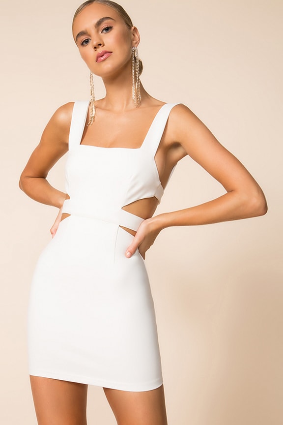 Image 1 of Casondra Mini Dress in White