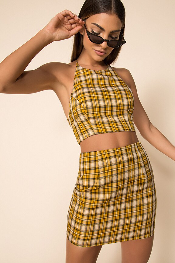 Image 1 of Deon Skirt Set in Mustard