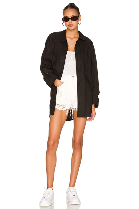SUPERDOWN SIMI DISTRESSED DENIM SHORT
