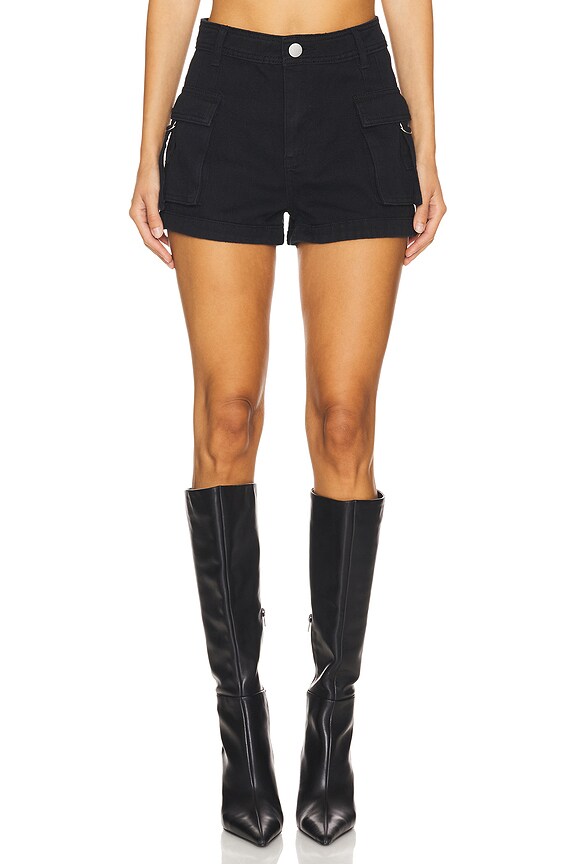 superdown Janice Cargo Short in Black