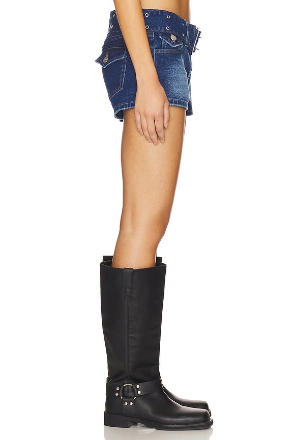 Superdown Verona Micro Short In Blue