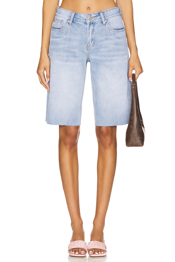 view 1 of 6 Karoline Short in Light Blue Wash