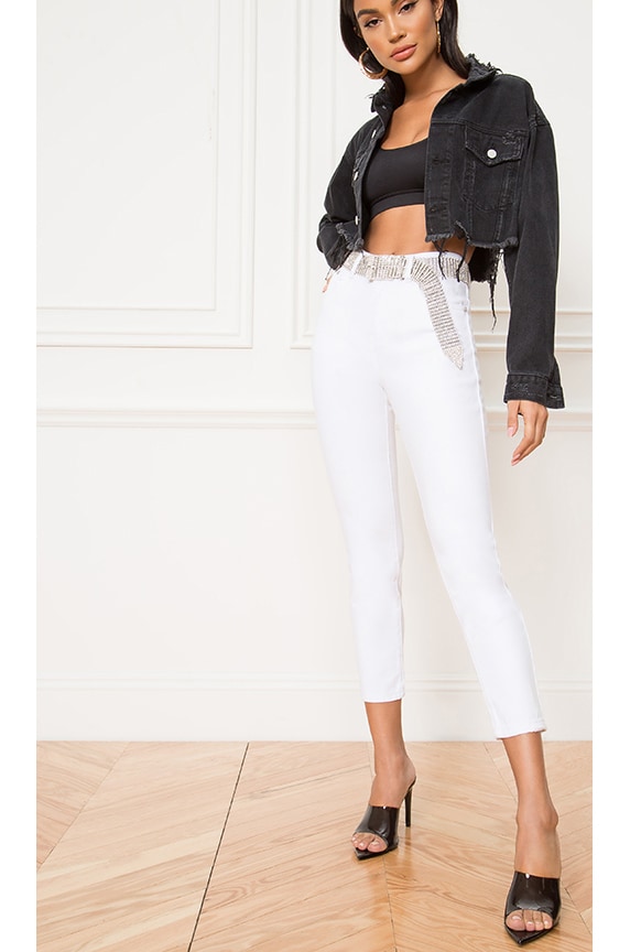 Image 1 of Jackie Skinny Jeans in White