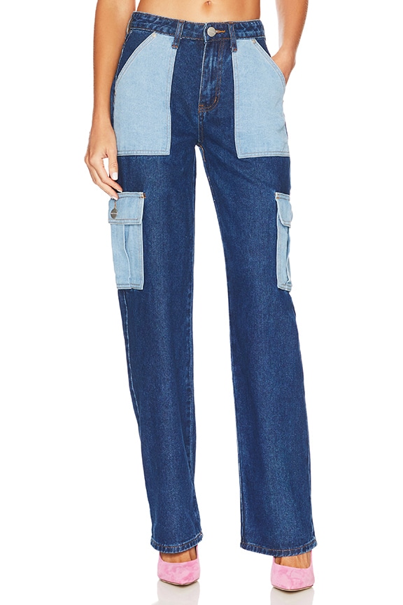 Image 1 of Alexia Contrast Pocket Jean in Medium Wash