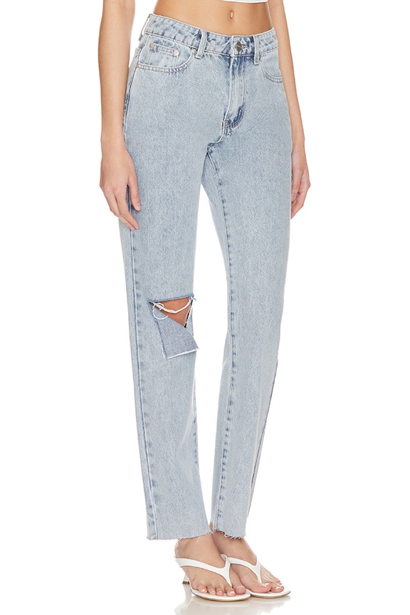 Shop Superdown Dylan Distressed Denim Jean In Light Blue Wash