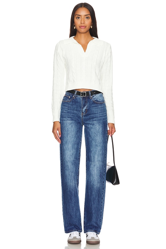 Shop Superdown Camille Jean In Blue Wash