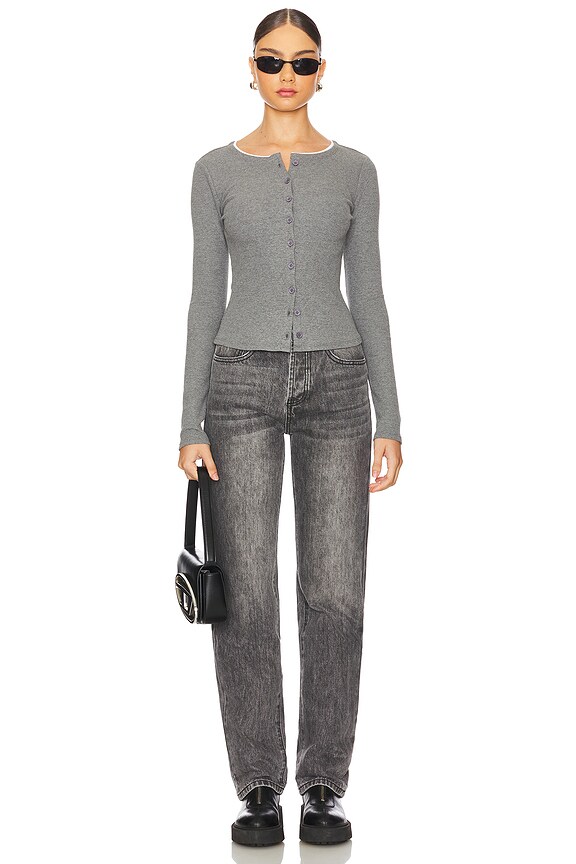 Superdown Lanie Jean In Washed Grey